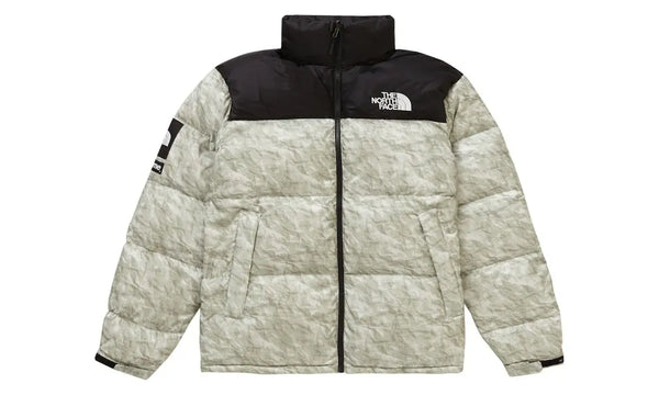 Supreme The North Face Paper Print Nuptse Jacket Paper Print