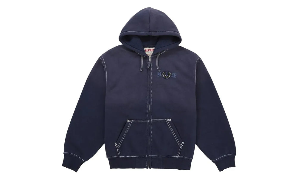 Supreme True Religion Zip Up Hooded Sweatshirt (FW25) Navy