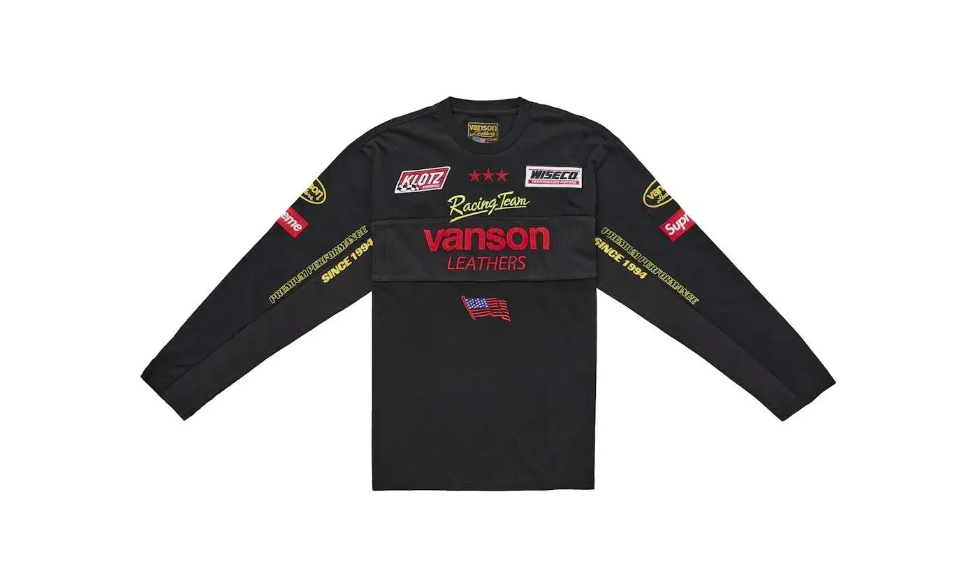 Supreme Vanson Leathers L/S Top Black