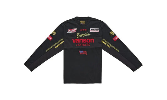 Supreme Vanson Leathers L/S Top Black