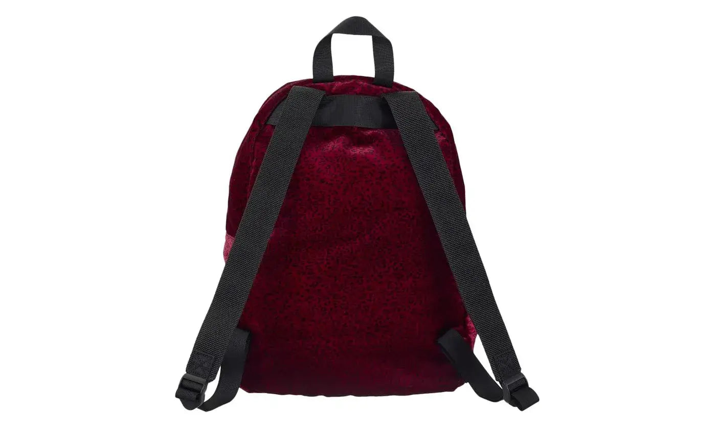 Supreme Velvet Backpack Red Leopard