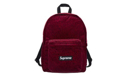 Supreme Velvet Backpack Red Leopard