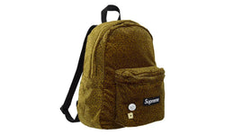 Supreme Velvet Backpack Tan Leopard
