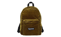 Supreme Velvet Backpack Tan Leopard