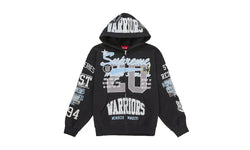 Supreme Warriors Applique Zip Up Hooded Sweatshirt Black