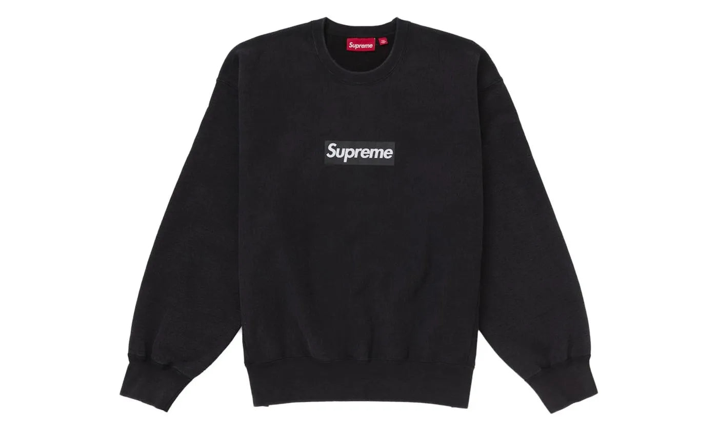 Supreme Washed Box Logo Crewneck Black - SUPR-SWBLCB-BLACK