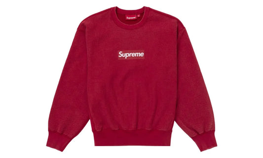 Supreme Washed Box Logo Crewneck Red - SUPR-SWBLCR-RED