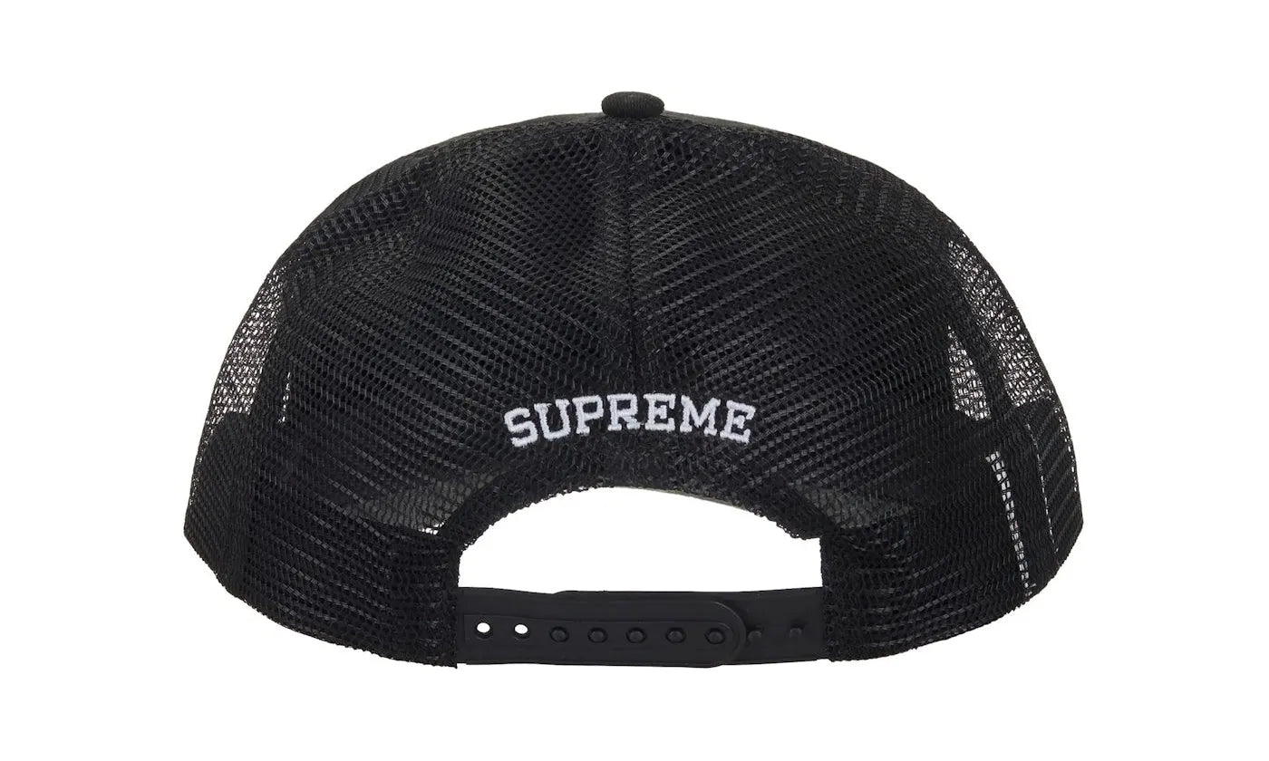 Supreme Western Embroidered Mesh Back 5-Panel Black - supreme-western-embroidered-mesh-back-5-panel-black