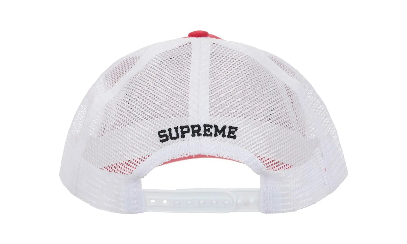 Supreme Western Embroidered Mesh Back 5-Panel Red - supreme-western-embroidered-mesh-back-5-panel-red