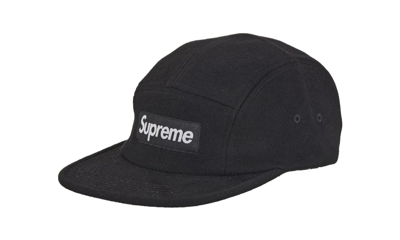 Supreme Wool Camp Cap (FW24) Black -  SUPR-SWCC-BLACK