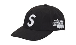 Supreme World Famous S Logo 6-Panel Black