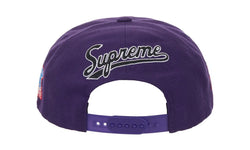 Supreme World Famous S Logo 6-Panel Hat Purple - supreme-world-famous-s-logo-6-panel-hat-purple