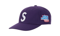 Supreme World Famous S Logo 6-Panel Hat Purple - supreme-world-famous-s-logo-6-panel-hat-purple