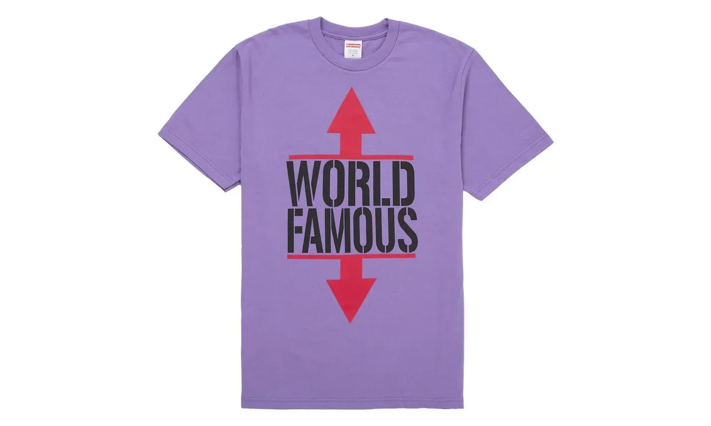 Supreme World Famous Tee Purple