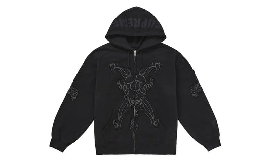 Supreme Y's by Yohji Yamamoto Zip Up Hooded Sweatshirt Black
