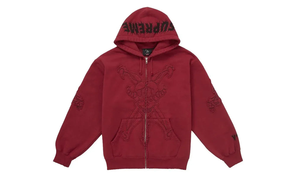 Supreme Y's by Yohji Yamamoto Zip Up Hooded Sweatshirt Red