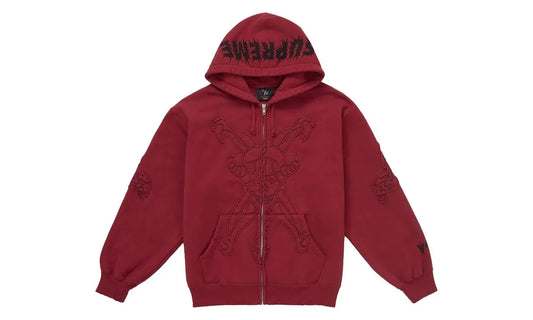 Supreme Y's by Yohji Yamamoto Zip Up Hooded Sweatshirt Red