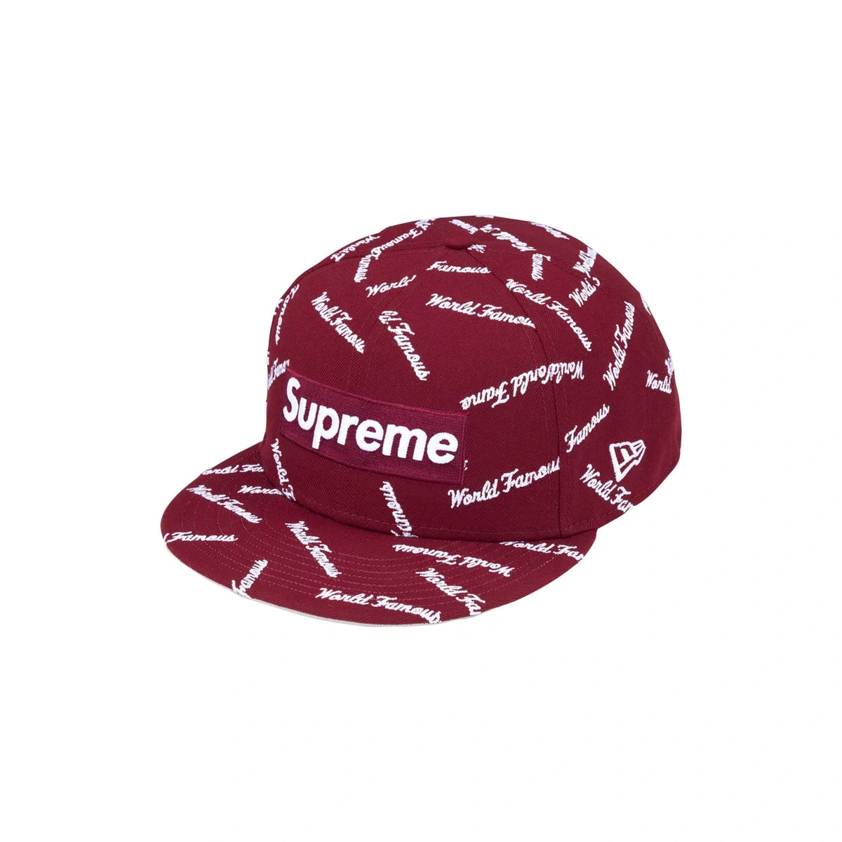 Supreme Supreme World Famous Box Logo New Era 59Fifty Fitted Hat Cardinal
