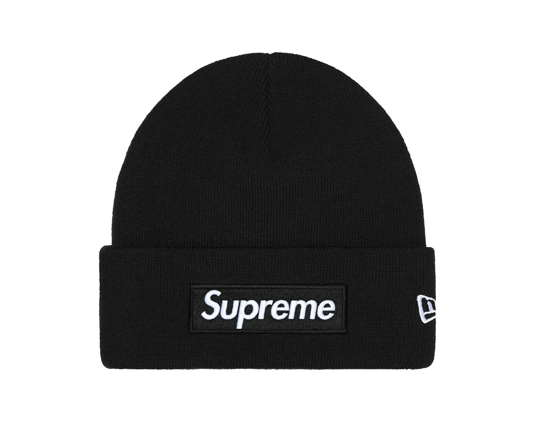 New Era x Supreme Box Logo Beanie Black (FW25) - Aplug – APLUG PL