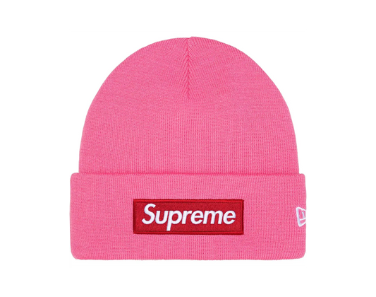 Supreme New Era Box Logo Beanie Magenta (FW25)