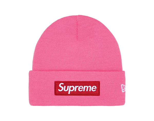 Supreme New Era Box Logo Beanie Magenta (FW25)