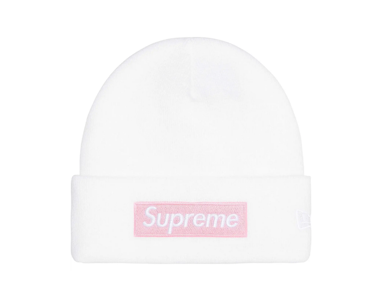 Supreme New Era Box Logo Beanie White (FW25)