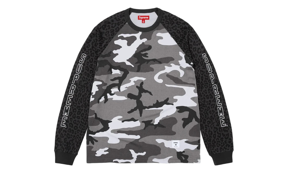 Supreme Supreme Wildlife Camo Raglan L/S Top Snow Camo