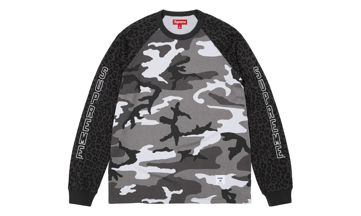 Supreme Supreme Wildlife Camo Raglan L/S Top Snow Camo