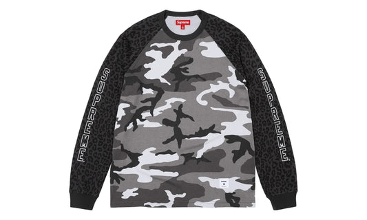 Supreme Supreme Wildlife Camo Raglan L/S Top Snow Camo