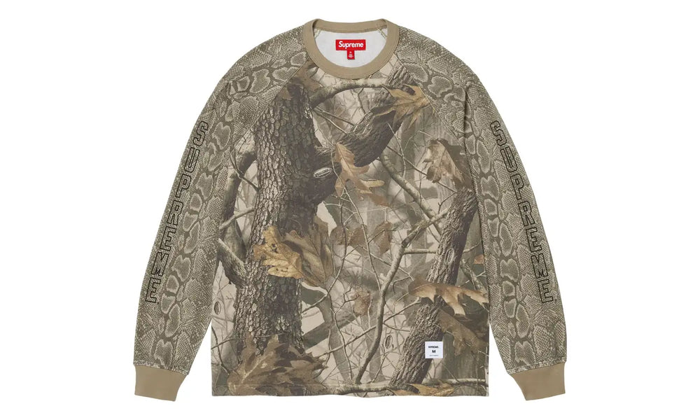 Supreme Supreme Wildlife Camo Raglan L/S Top Hardwoods Realtree Camo