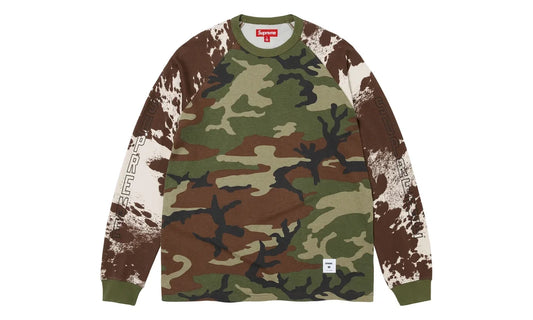 Supreme Supreme Wildlife Camo Raglan L/S Top Woodland Camo