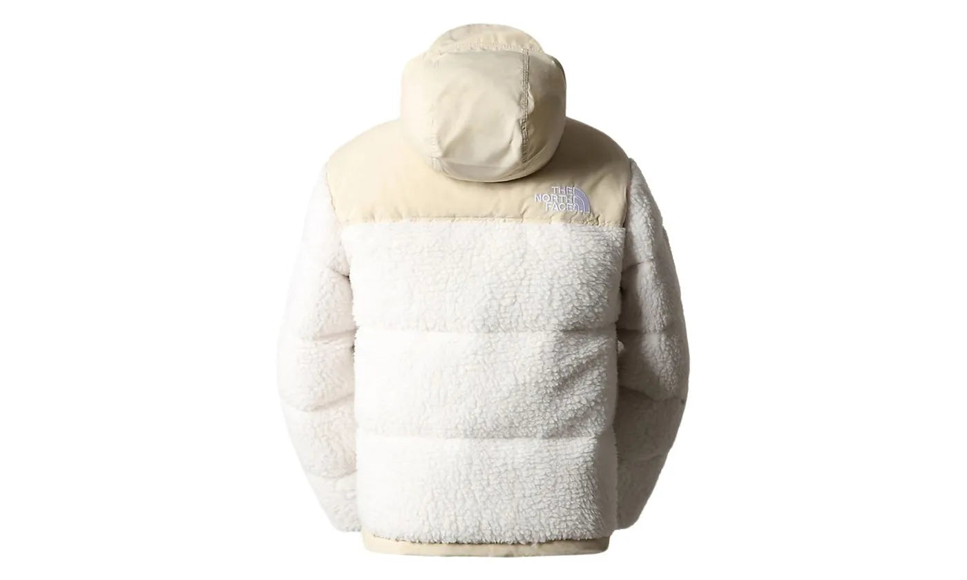 The North Face High Pile 600 Fill Recycled Waterfowl Down Nuptse Jacket Gardenia White-Gravel - NF0A5A844U01/NF0A5A844U0