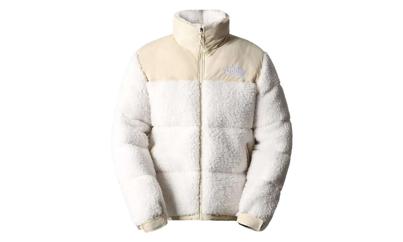 The North Face High Pile 600 Fill Recycled Waterfowl Down Nuptse Jacket Gardenia White-Gravel - NF0A5A844U01/NF0A5A844U0