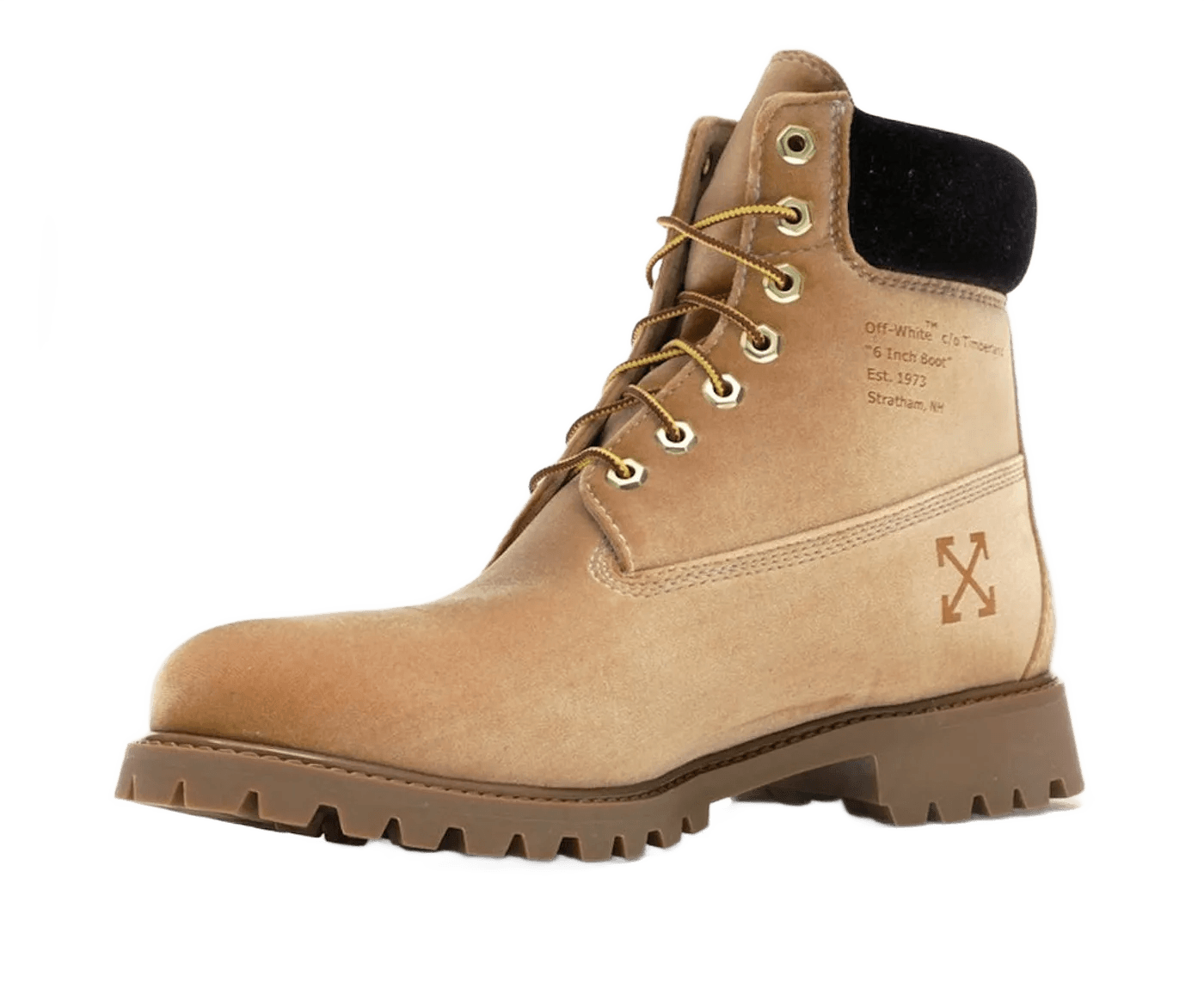 6' Boot Off White Wheat Velvet - TB0A1Q8L