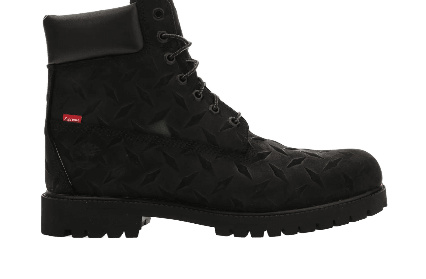 6' Premium Waterproof Boot Supreme Diamond Plate Black - TB0A6DE1001