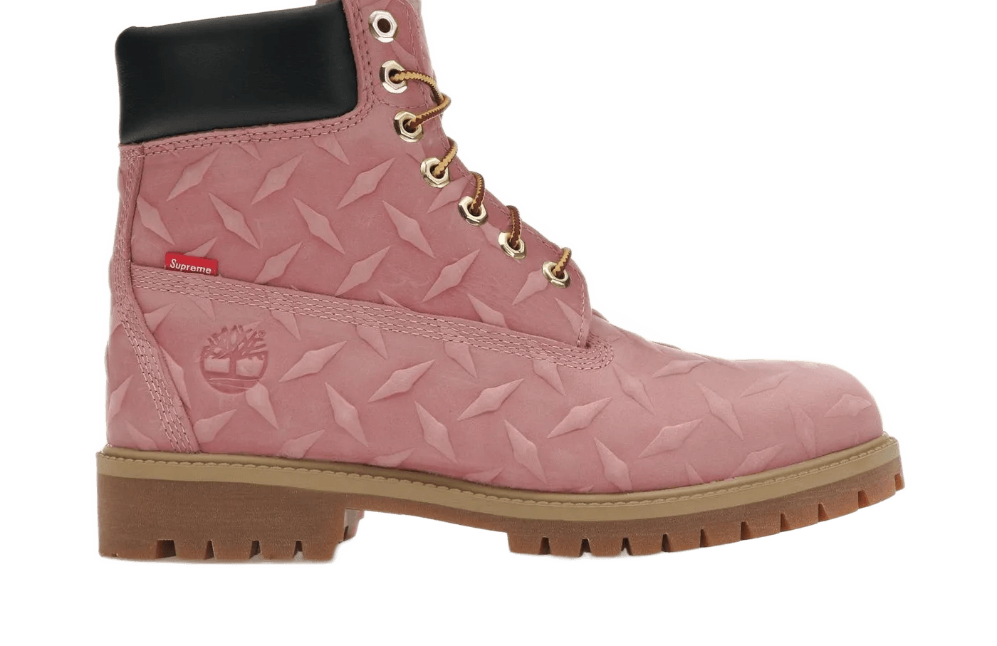 6' Premium Waterproof Boot Supreme Diamond Plate Pink - TIMB-6PWBSD-PINK