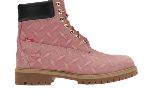 6' Premium Waterproof Boot Supreme Diamond Plate Pink - TIMB-6PWBSD-PINK