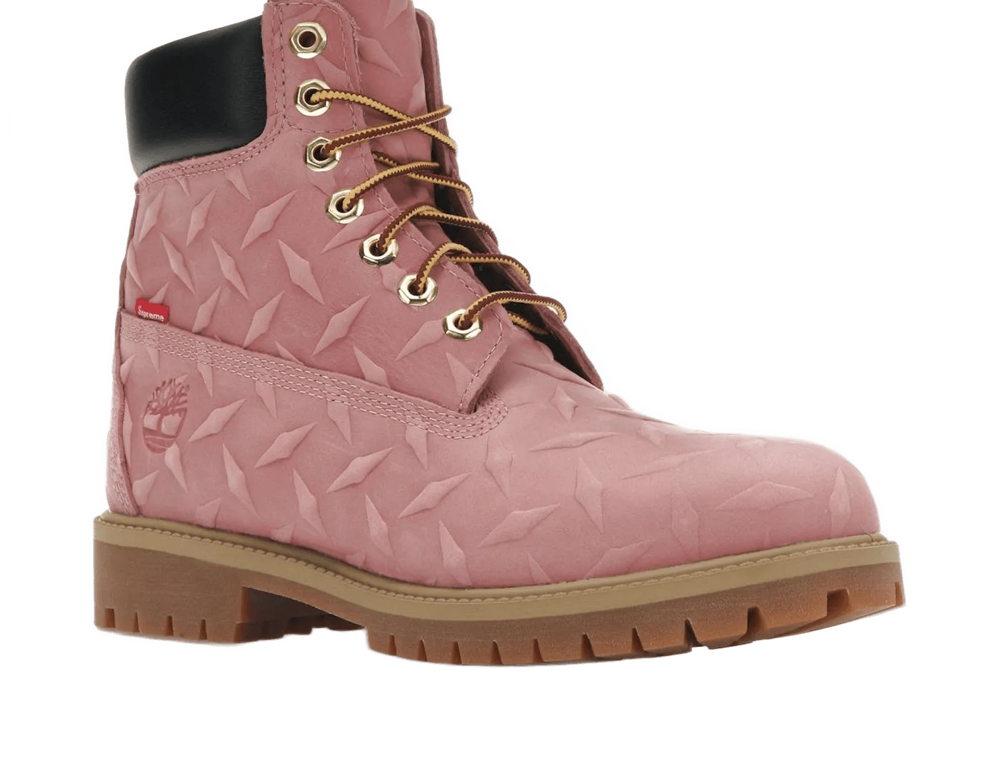 6' Premium Waterproof Boot Supreme Diamond Plate Pink - TIMB-6PWBSD-PINK