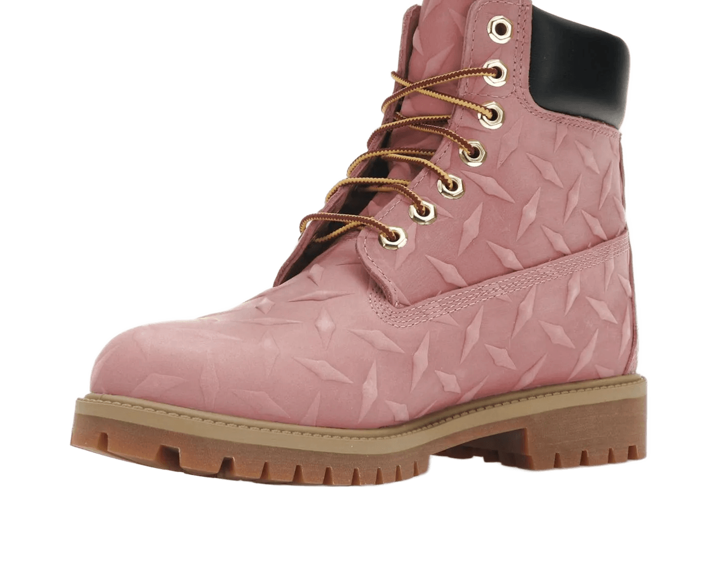 6' Premium Waterproof Boot Supreme Diamond Plate Pink - TIMB-6PWBSD-PINK