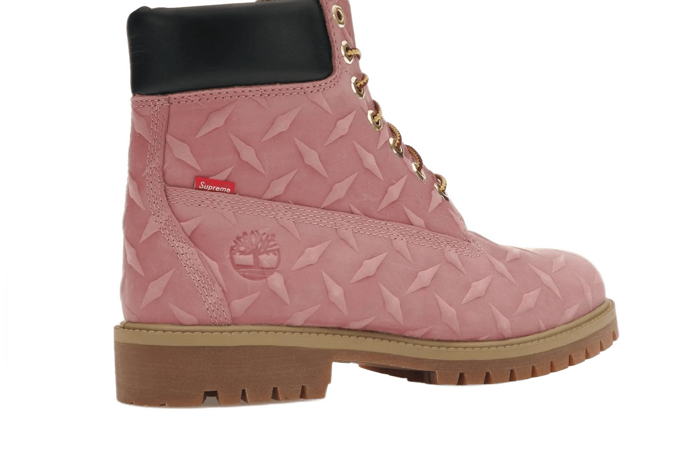 6' Premium Waterproof Boot Supreme Diamond Plate Pink - TIMB-6PWBSD-PINK