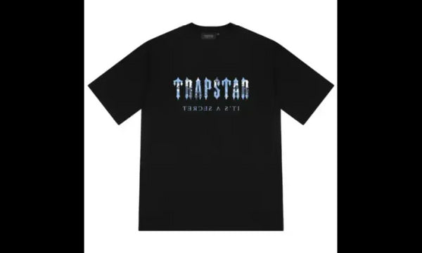 Trapstar Trapstar Decode Tee Camo Blue Black - TRAP-DTCB-BLACK