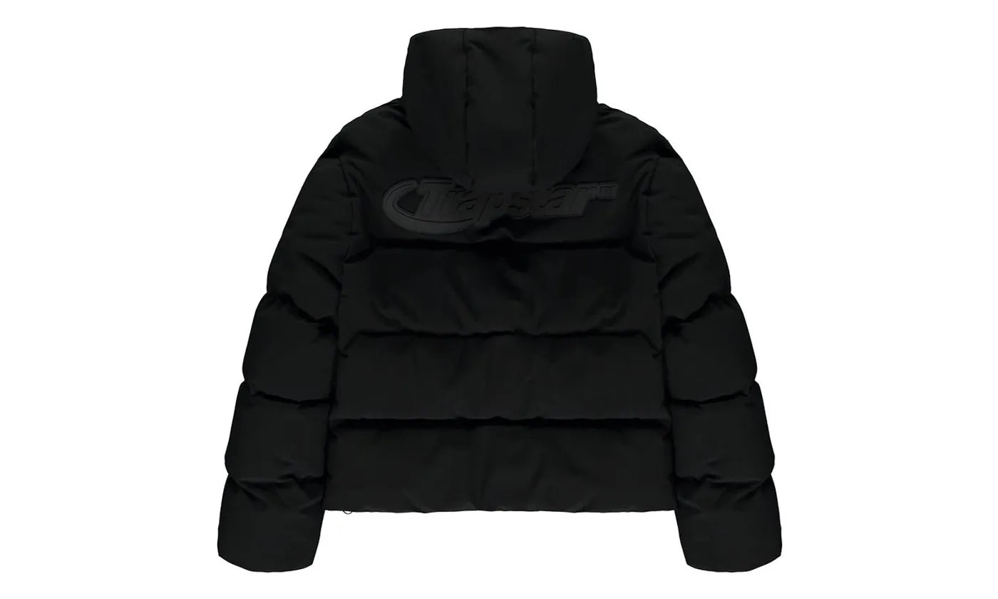 Trapstar Hyperdrive Technical Puffer Jacket Black/White - TRAP-THTPJB-WWHITE