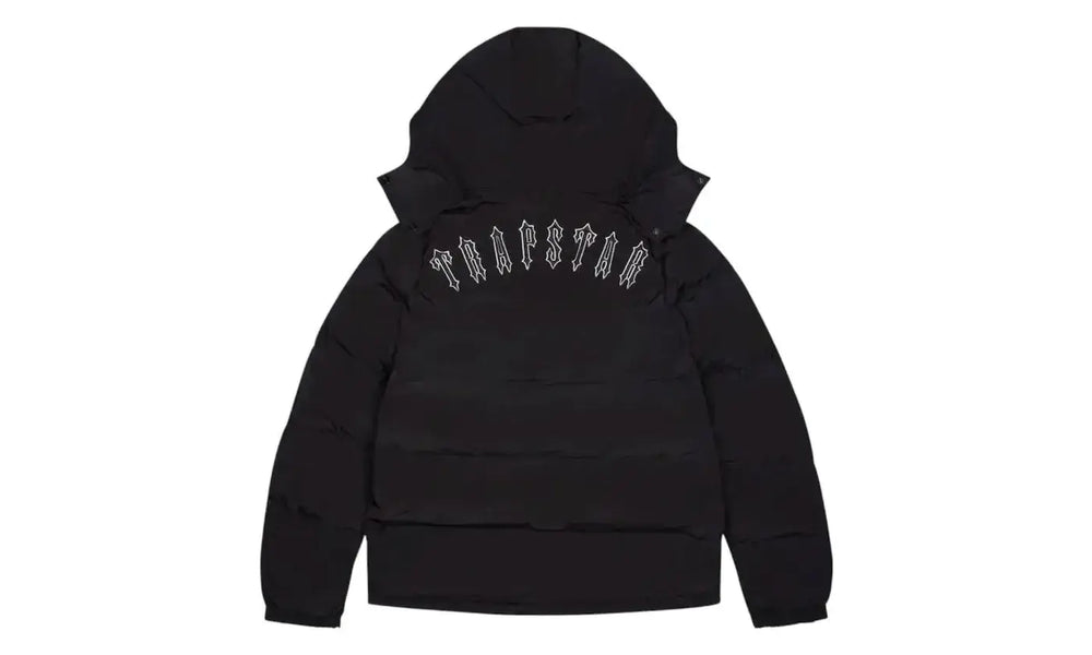 Trapstar Irongate Detachable Hooded Puffer Jacket Black