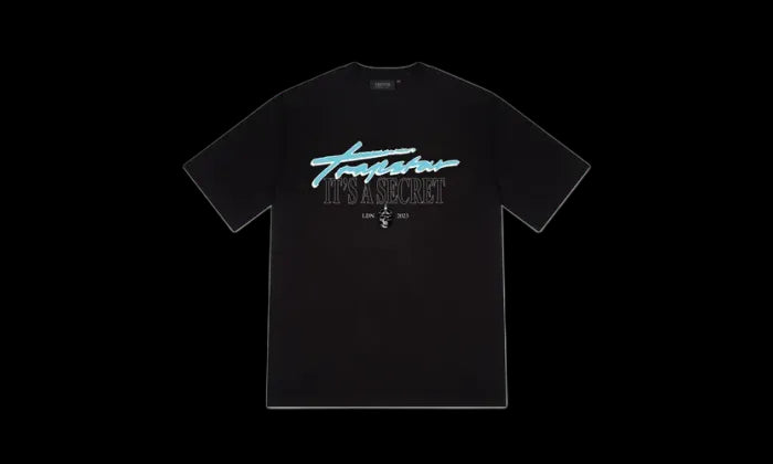 Trapstar Trapstar It's A Secret Tee Black Teal - TRAP-ITSBT-BLACK