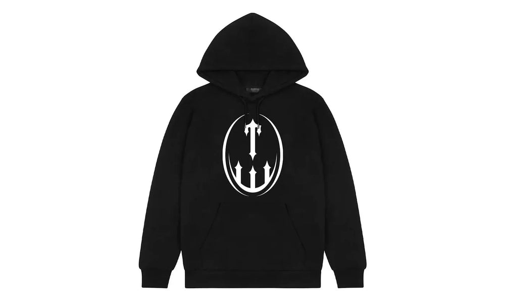 Trapstar T Crest Hoodie Black - TRAP-TRTCHB-BLACK