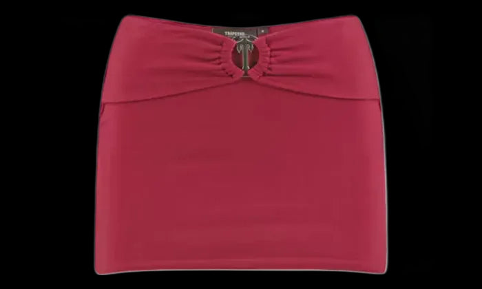 Trapstar Trapstar Women's Irongate T Belt Mini Skirt Red - TRAP-WIBMS-RED