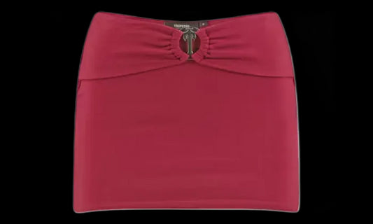 Trapstar Trapstar Women's Irongate T Belt Mini Skirt Red - TRAP-WIBMS-RED