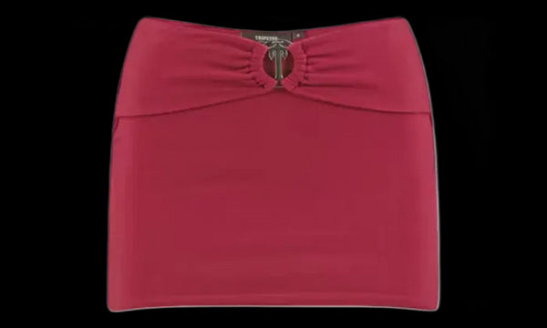 Trapstar Trapstar Women's Irongate T Belt Mini Skirt Red - TRAP-WIBMS-RED