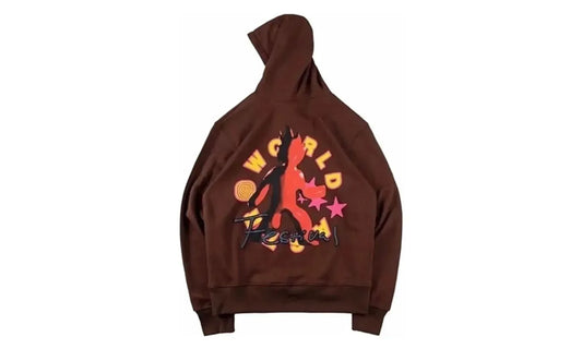 Travis Scott Astrofest Flame Guy Hoodie Brown