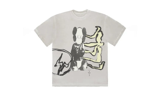 Travis Scott Cactus Jack + Kaws For Fragment Tee Aged Yellow